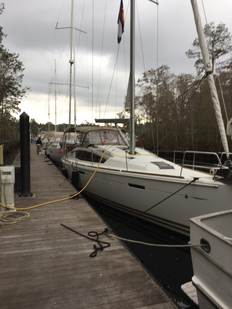 ICW Day 19 - South Myrtle Beach - Sail Reflection